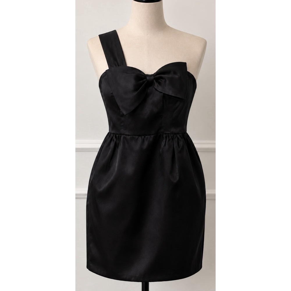 J CREW Women's Black Silk Dress Size 4 Cocktail Party Formal Wedding Evening